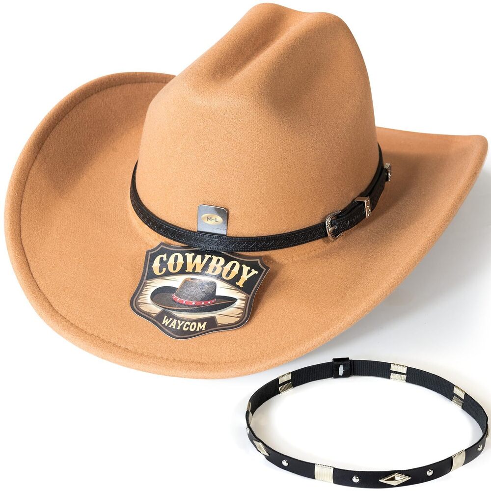 5331 Cowboy Hat : Western Wide Brimmed for Cowgirl 2 Decorative Band